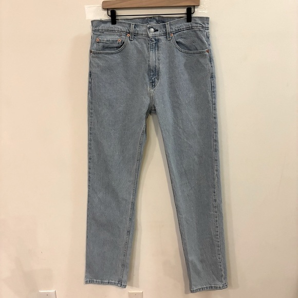 Levi’s Men’s 505 Regular Fit Jeans Shooting Star Light Wash Size 36X34 - Picture 3 of 9